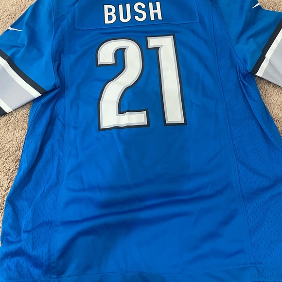 NFL Detroit Lions Reggie Bush Blue Jersey - Picture 2 of 2